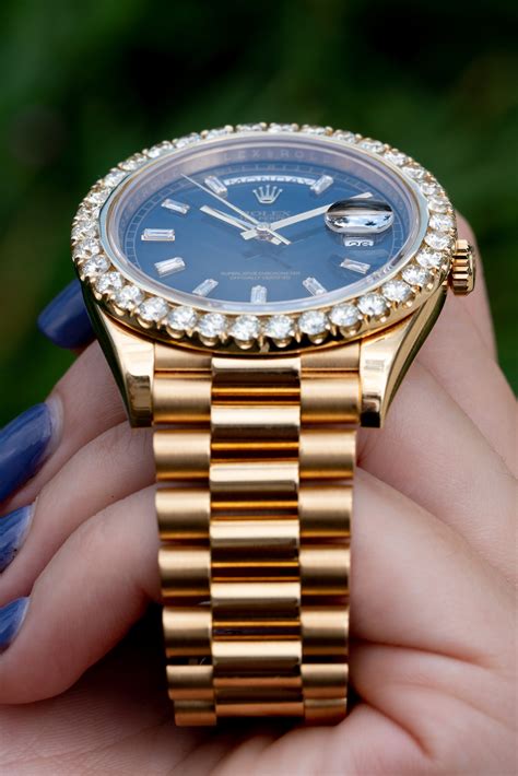 rolex president with diamond bracelet|genuine rolex presidential.